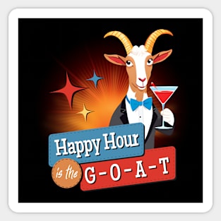 Happy Hour Is The GOAT Sticker